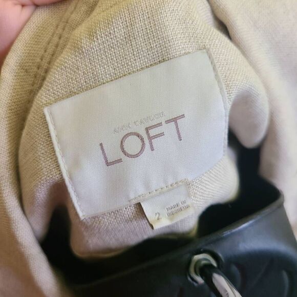 LOFT Linen Belted Blazer  - Picture 9 of 10